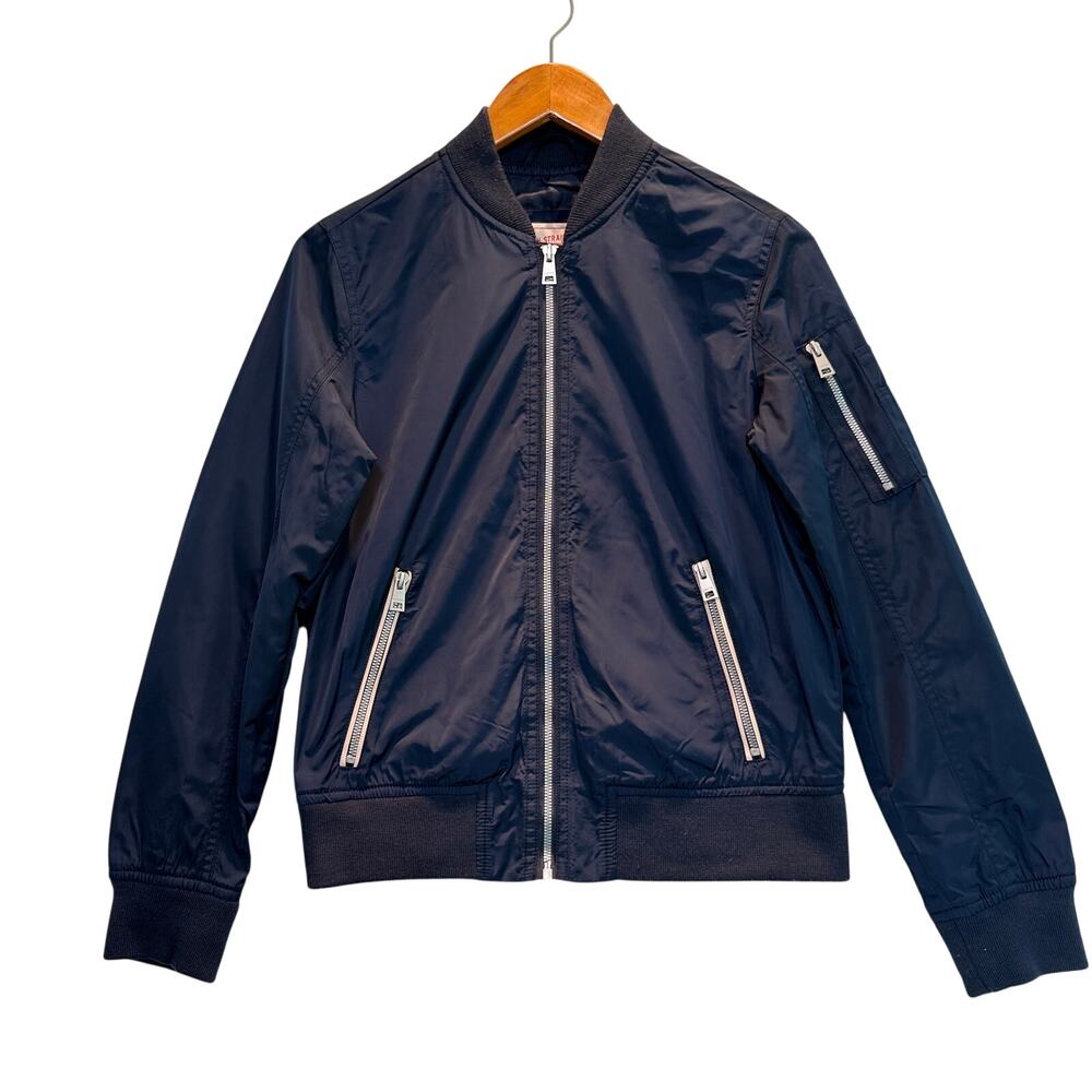 Levis Jacket Women Medium Blue Melanie Bomber Full Zip Pocket Zip Outdoor Casual